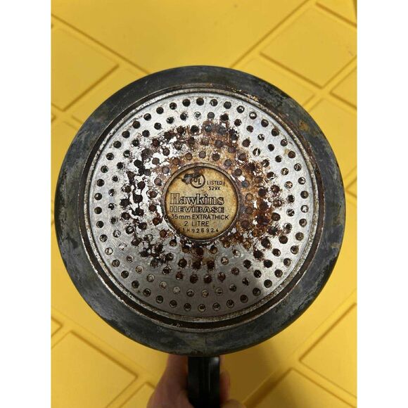 HAWKINS Hevibase Double Thick Base 2 Liter Aluminum Pressure Cooker Vintage - Picture 2 of 4